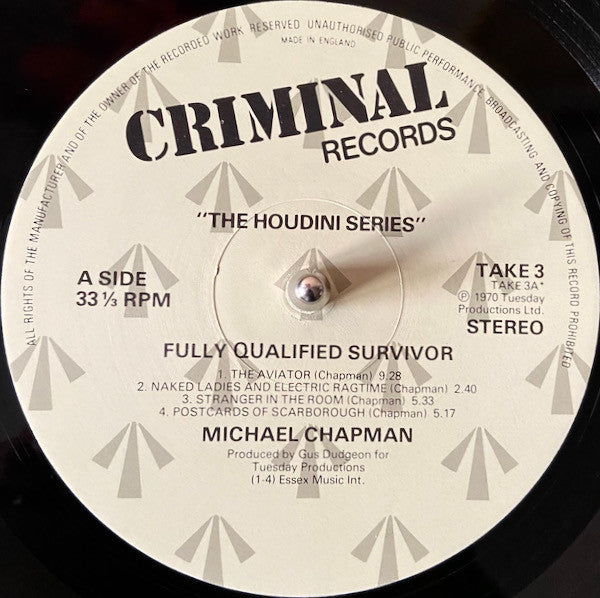 Michael Chapman (2) : Fully Qualified Survivor (LP, Album, RP)