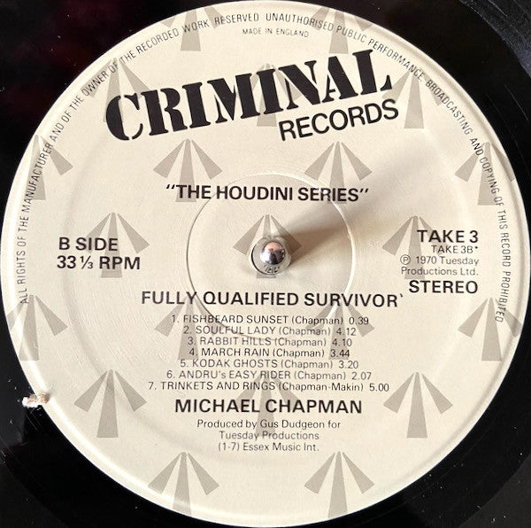 Michael Chapman (2) : Fully Qualified Survivor (LP, Album, RP)