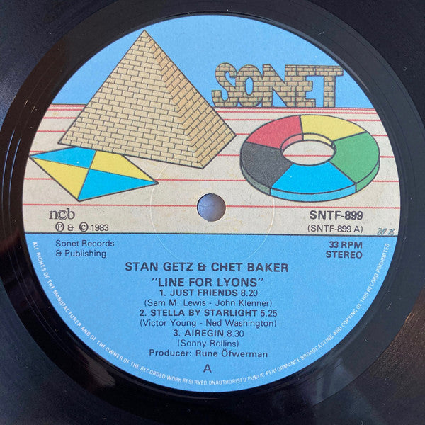Stan Getz & Chet Baker : Line For Lyons (LP, Album)