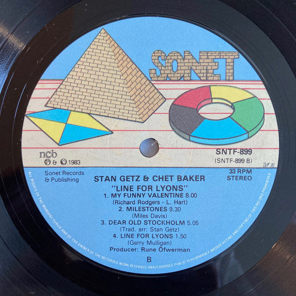 Stan Getz & Chet Baker : Line For Lyons (LP, Album)
