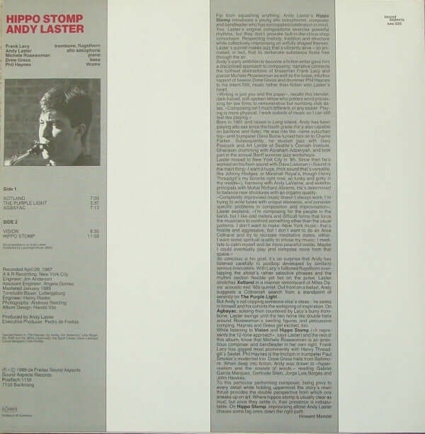 Andy Laster : Hippo Stomp (LP, Album)