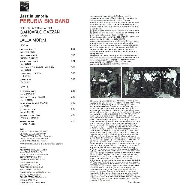 Perugia Big Band : Jazz In Umbria (LP)