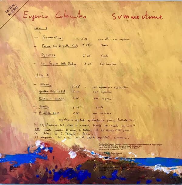 Eugenio Colombo : Summertime (LP, Album)