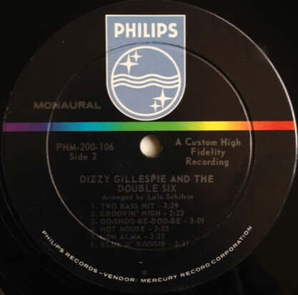 Dizzy Gillespie + Les Double Six : Dizzy Gillespie And The Double Six Of Paris (LP, Album, Mono)