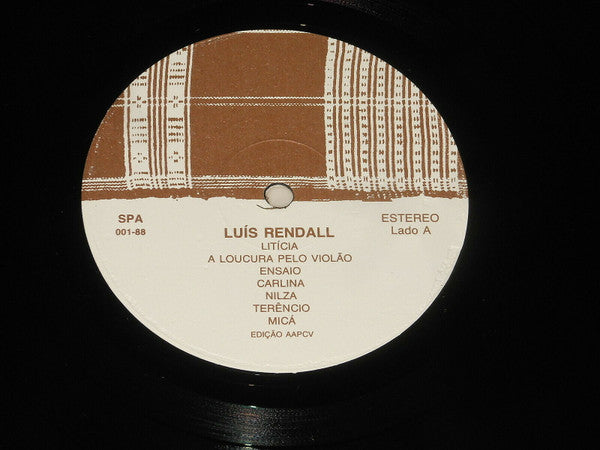 Luis Rendall : Memórias De Um Violão (LP)