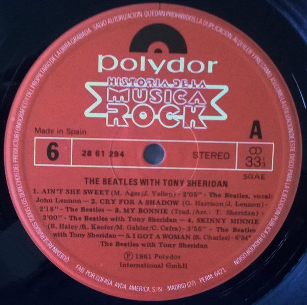 The Beatles With Tony Sheridan : The Beatles With Tony Sheridan (LP, Comp, RE)