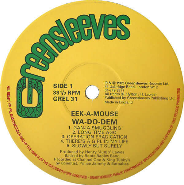 Eek-A-Mouse : Wa-Do-Dem (LP, Album, RE)