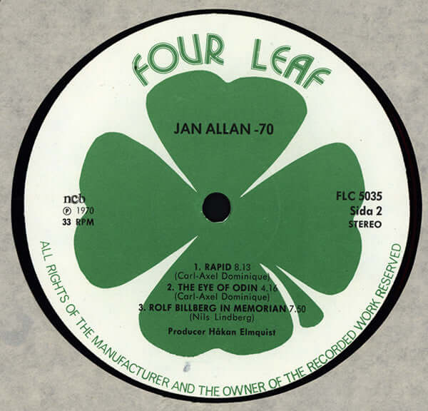 Jan Allan : Jan Allan-70 (LP, Album, RE)