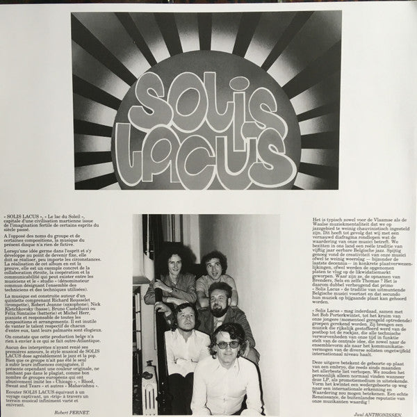 Solis Lacus : Solis Lacus (LP, Album, RE, 180)