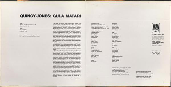 Quincy Jones : Gula Matari (LP, Album, Gat)