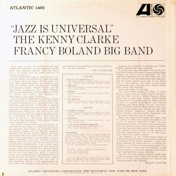 Clarke-Boland Big Band : Jazz Is Universal (LP, Album, Mono)