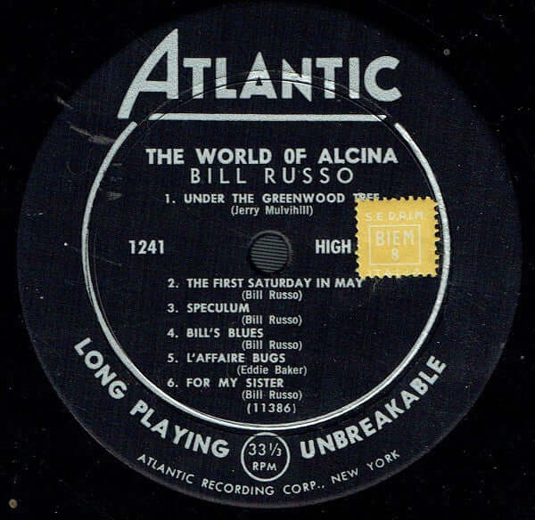 Bill Russo : The World Of Alcina (LP, Album, Mono)