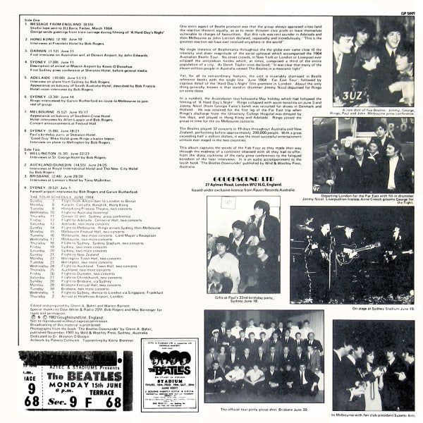 The Beatles : Talk Downunder (LP, Mono)
