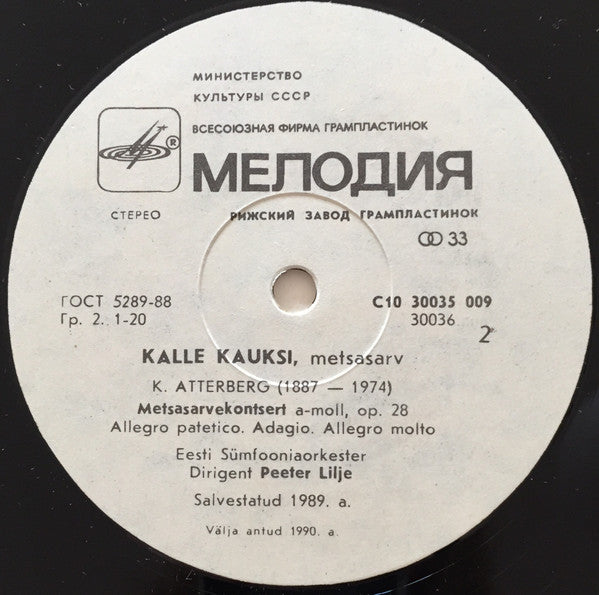 Kalle Kauksi : ERSO Solistid: Kalle Kauksi (LP)