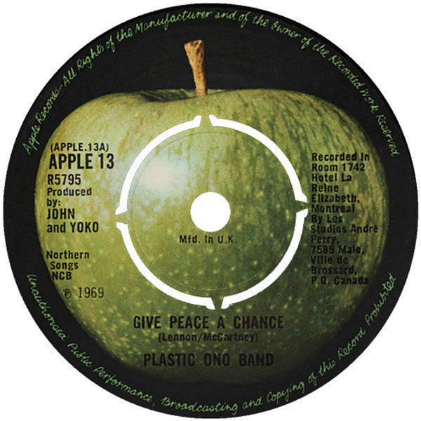 Plastic Ono Band* : Give Peace A Chance / Remember Love (7", Single, Kno)