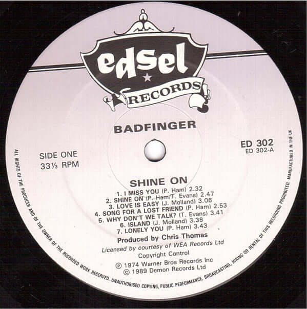 Badfinger : Shine On (LP, Comp)
