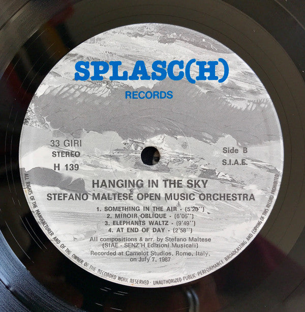 Stefano Maltese Open Music Orchestra : Hanging In The Sky (LP, Album)