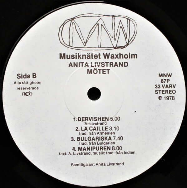 Anita Livstrand : Mötet (LP, Album)