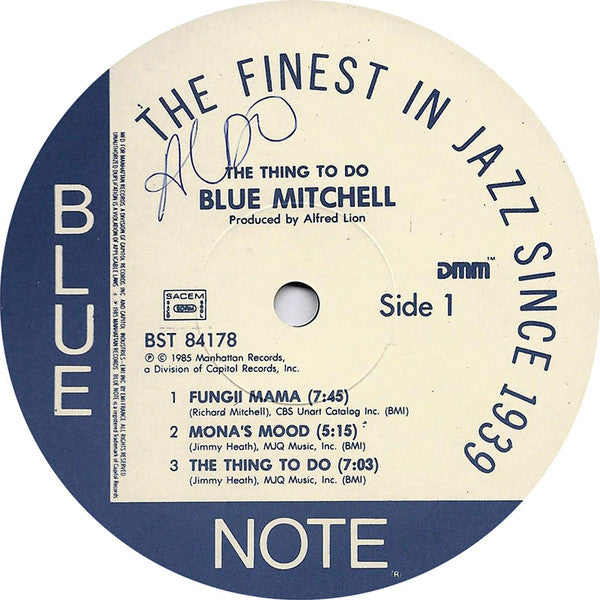 Blue Mitchell : The Thing To Do (LP, Album, RE, RM)
