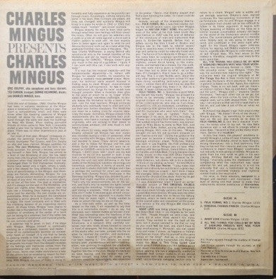 Charles Mingus : Presents Charles Mingus (LP, Album)