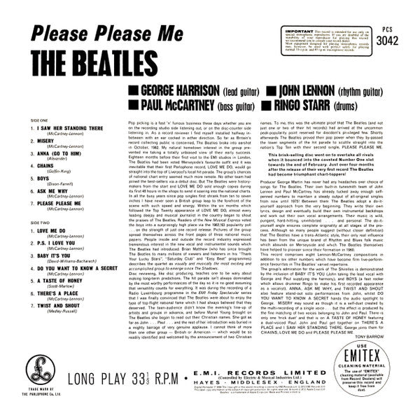 The Beatles ~ Please Please Me (Vinyl) - Djungel & Jazz