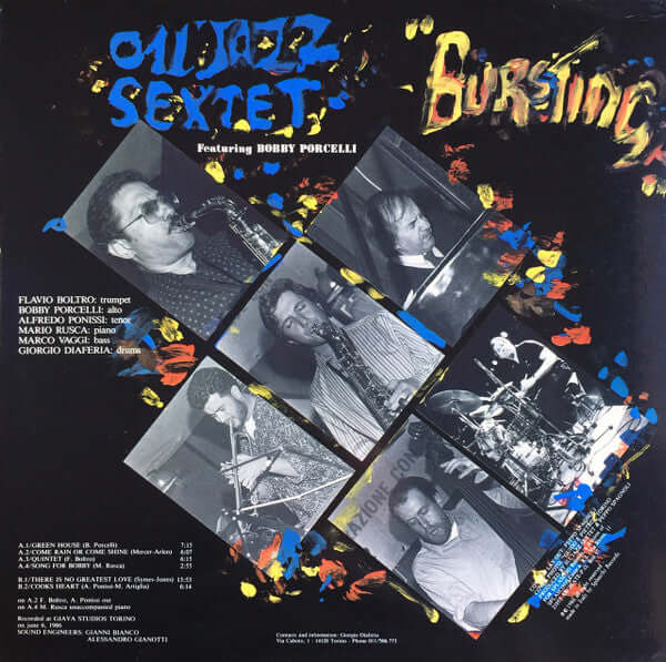 011 Jazz Sextet Featuring Bobby Porcelli : Bursting (LP, Album)