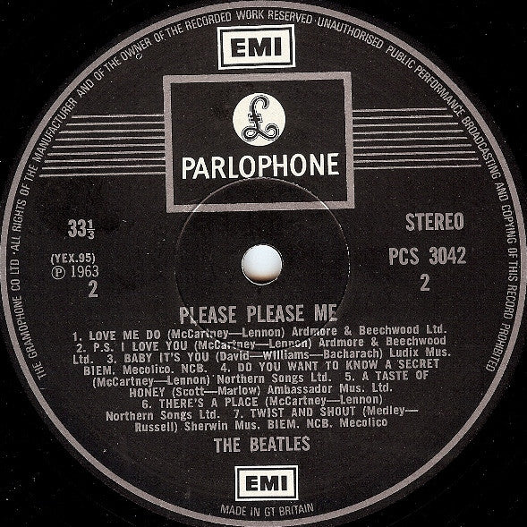 The Beatles : Please Please Me (LP, Album, RE, Gra)