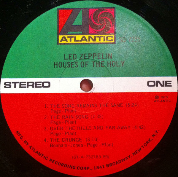 Led Zeppelin : Houses Of The Holy (LP, Album, Pre)