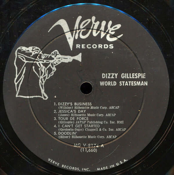 Dizzy Gillespie : World Statesman (LP, Album, Mono, RE)