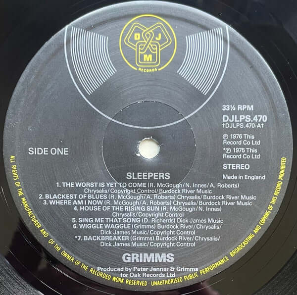 Grimms : Sleepers (LP, Album)