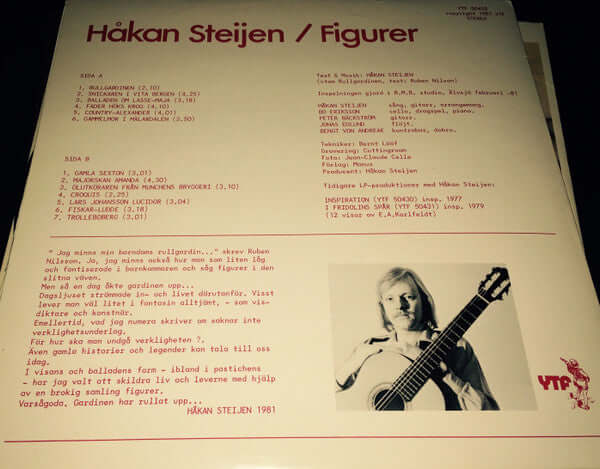 Håkan Steijen : Figurer (LP, Fol)