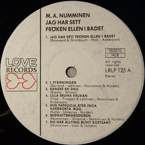M.A. Numminen : Jag Har Sett Fröken Ellen I Badet (LP, Album)