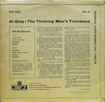 Al Grey : The Thinking Man's Trombone (LP, Album)