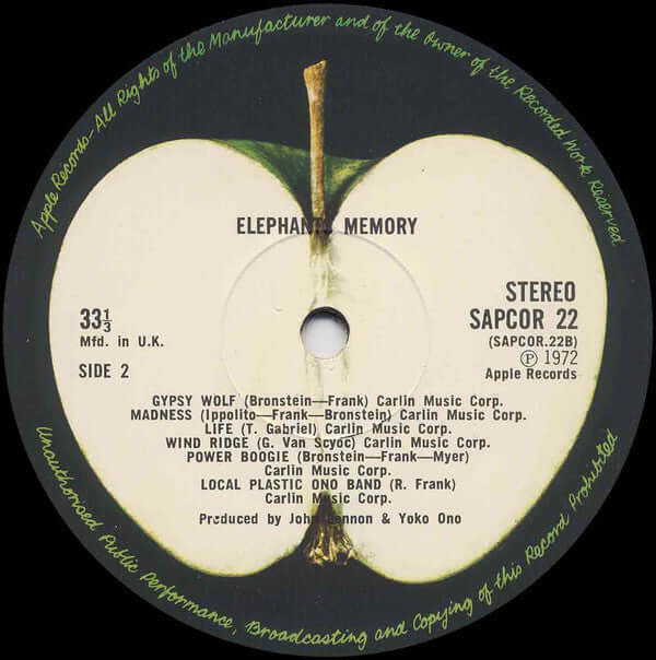 Elephant's Memory* : Elephant's Memory (LP, Album)