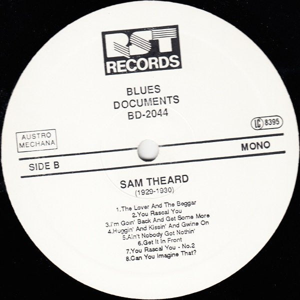 Sam Theard : Lovin' Sam From Down In 'Bam (1929-1930) (LP, Comp, Mono, Ltd, RM)