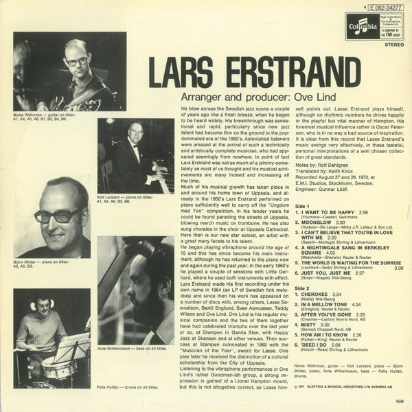 Lars Erstrand : I Want To Be Happy (LP, Album)