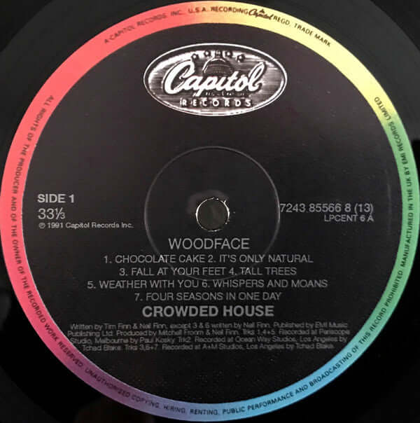 Crowded House : Woodface (LP, Album, RE)