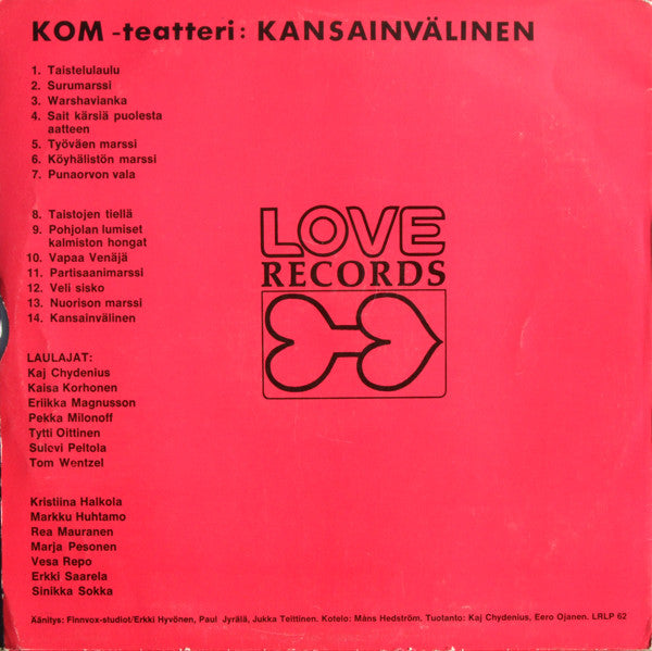 KOM-Teatteri : Kansainvälinen (LP, Album)