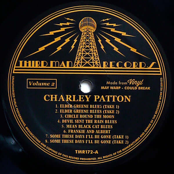Charley Patton : Complete Recorded Works In Chronological Order Late November / Early December 1929 Volume 2 (LP, Comp)
