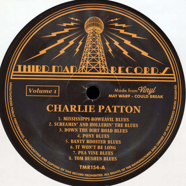 Charley Patton ~ Complete Recorded Works In Chronological Order Volume 1 (Vinyl) - Djungel & Jazz