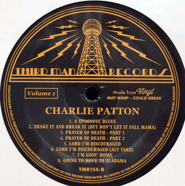 Charley Patton ~ Complete Recorded Works In Chronological Order Volume 1 (Vinyl) - Djungel & Jazz