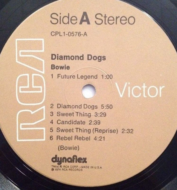 David Bowie : Diamond Dogs (LP, Album, RP)