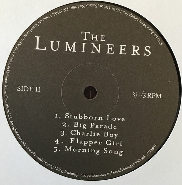 The Lumineers : The Lumineers (LP, Album)