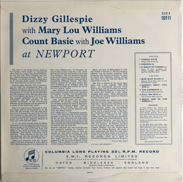Count Basie & Joe Williams / Dizzy Gillespie & Mary Lou Williams : At Newport (LP, Mono)