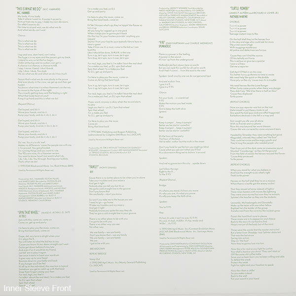 Various / Score Music By John Du Prez : The Original Motion Picture Soundtrack Teenage Mutant Ninja Turtles (LP, Album)