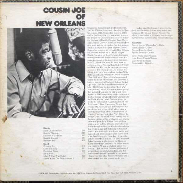 Cousin Joe : Cousin Joe Of New Orleans (LP, Album)
