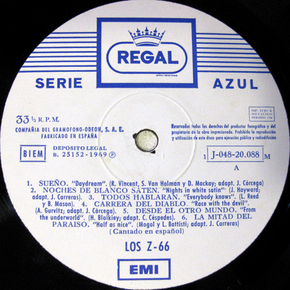 Z-66 : Los Z-66 (LP, Album)