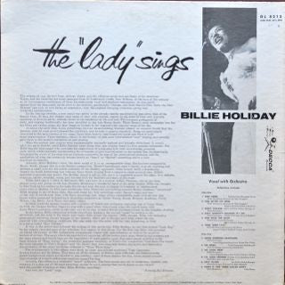 Billie Holiday : The Lady Sings (LP, Comp, Mono, RE)