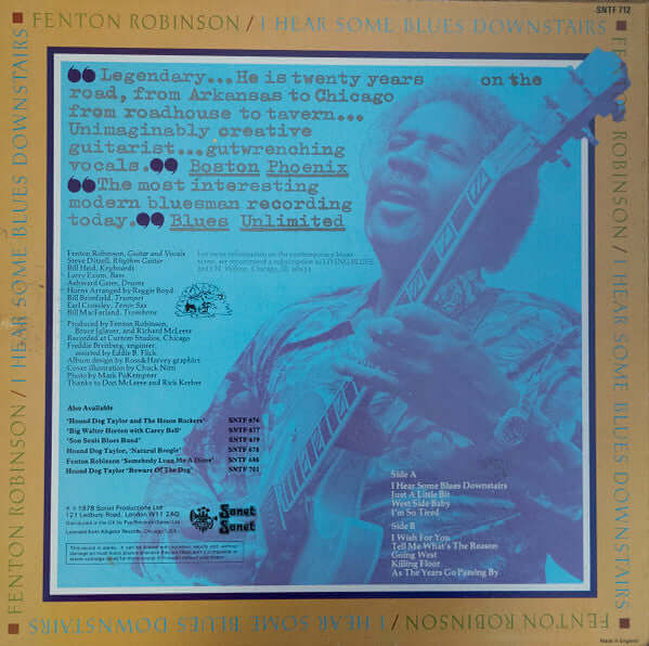 Fenton Robinson : I Hear Some Blues Downstairs (LP, Album)
