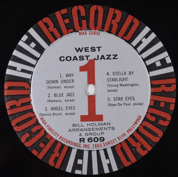 Bill Holman : West Coast Jazz In Hifi (LP, Album, Mono)